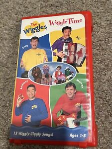 The Wiggles - Wiggle Time 2000 VHS Small Red Clamshell Case