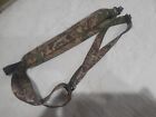 CAMOUFLAGE AND LEATHER PADDED RIFLE  SLING AND SWIVELS  !!!