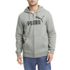Puma Essentials Full Zip Hoodie Mens Grey Casual Outerwear 84681603
