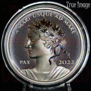 2022 PAX Lady Peace Dollar Pulsating - $1 1 OZ Pure Silver UHR Proof Coin Canada
