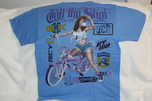 TATTOO LADY BICYCLE GANGSTER CALL THE SHOT URBAN T-SHIRT