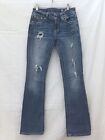 Women's Miss Me Blue Mid Rise Bootcut Jeans Size 28 Style No. MP8723B