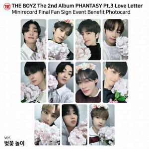 The Boyz Phantasy Pt.3 Love Letter Minirecord Final Fan Sign Event Photocard