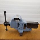RESTORED VINTAGE Rare 1951 ROCK ISLAND 593 BENCH VISE 4 Inch Jaws 43 Lbs USA