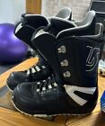 Burton Tribute Snowboard Boots Black White Mens Size 10 Imprint Lightly Worn