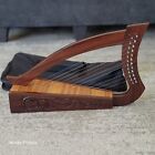 Wood Baby Celtic Harp 12-String Floral Design W/Bag 23