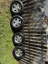 255/70/r16 Wheel and Tire Package 5 Lug W/ Lug Covers Chevrolet truck