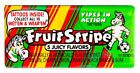 Zebra Fruit Stripe Gum - Collectible - Discontinued