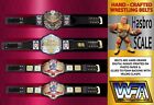 AWA Lot Of 4 Custom Hand Made Hasbro Scale Wrestling Belts