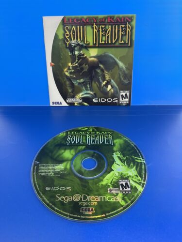Legacy of Kain: Soul Reaver Sega Dreamcast Disc & Manual Only TESTED.