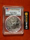2020 $1 AMERICAN SILVER EAGLE PCGS MS70 FLAG FIRST STRIKE LABEL