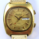 Vintage Lucien Piccard Automatic Alarm Quick Set Calendar Wrist Watch Runs lot.2