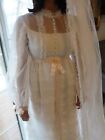 Vintage Wedding Gown 1950-60's- Empire Waist - Likely Designed by William Cahill