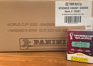 2022 Panini World Cup Qatar Factory sealed case of 30 boxes - 50 packs/box USA