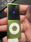 Apple iPod Nano 4th Generation GREEN 4GB BROKEN FREE SHIPPING