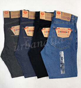 Men's Regular Fit Straight Leg Denim Jeans Size 30-50 Kno Betta