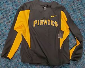 Nike Pittsburgh Pirates MLB Mens Long Sleeve On-Field Pullover – Large NWT