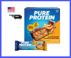 Pure Protein Bars, Chocolate Peanut Butter, 20g Protein, 1.76 oz, 12 Ct