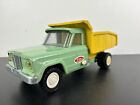 Vintage Mini Tonka  jeep Mound Minnesota No. 60 Green & Yellow Dump Truck 1960s