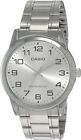 Casio MTP-V001D-7B Men's Standard Stainless Steel Easy Reader Silver Dial Watch