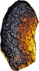 Natural Crystal Meteorite Necklace, Gold Irregular Lab Czech Meteorite Stone Pen