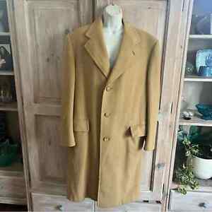 Freeman Hickey Vintage 100% Cashmere Mens Trench Coat