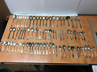 Lot of 82 Assorted Silverplate  Flatware Teaspoons Spoons Forks Serving