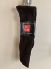 vintage 1994 hanes thin dress socks mens size 6-12 brown NOS NIP nylon USA made