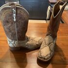 Cody James Exotic Python Snakeskin Square Toe Cowboy Western Boots Men's 10.5d
