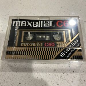 VTG Maxell UD XL II C 60 Hi-Level Bias Type 2 Chrome Audio Cassette Tape JAPAN
