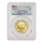 2008-W $25 Burnished Gold Buffalo PCGS SP70 First Strike 1/2oz 24kt bullion coin
