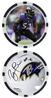 RAY LEWIS - FOOTBALL LEGEND - RAVENS - POKER CHIP - ***SIGNED***