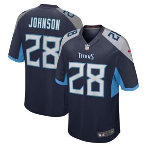 Tennessee Titans Chris Johnson Nike Men's Navy Official NFL Retired Game Jersey