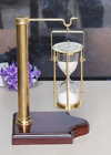 Sand Timer Hourglass Clock 5 min Unique Hanging Wooden Halloween Gift Nautical
