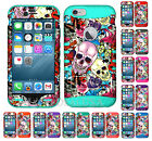 KoolKase Hybrid Silicone Cover Case for Apple iPhone - Skull Flower 29