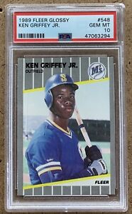 1989 Fleer Glossy Ken Griffey Jr. HOF Baseball ⚾️ Rookie # 548 GEM MINT PSA 10