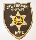 Greenbrier  Virginia Sheriff Police Patch Genuine Original Scarce Vintage  CPICS