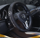 38cm/15inch Steering Wheel Cover For Mercedes Benz New Faux Leather Nice Black
