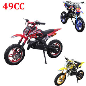 49cc 2-Stroke Kids Gas Dirt Bike Mini Pocket Off-Road Sports Ride Motorcycle