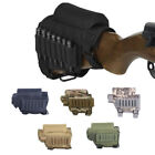 Tactical Buttstock Cheek Rest Gun Rifle Stock Ammo Pouch Shell Cartridge Holder