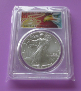 2021 American Silver Eagle PCGS MS70 Cleveland Arrows First Strike