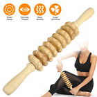 Wooden Roller Massager Stick Lymphatic Cellulite Fascia for Release Sore Muscle