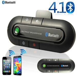 Multipoint Speakerphone Wireless Bluetooth Handsfree Car Kit Sun Visor Clip