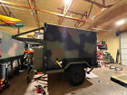Military Schutt overland trailer with s788 shelter camper