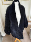 Vintage Maggie Smith Mohair cardigan, Patterns on side, very good condition