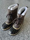New Northside Sorell style leather waterproof snow boots brown. Mens size 9