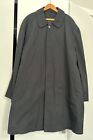 London Fog A-Line Swing Coat, Overcoat Raincoat, zip out liner. Size L Black EUC