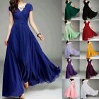Women Evening Formal Party Wedding BrideSmaid Maxi DreSS Prom Cocktail Gown US/