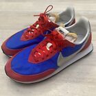 Nike Waffle Trainer 2 SP Mens Sz 8.5 Blue Red Running Shoes Sneakers DC2646-400
