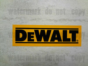 Dewalt yellow decal graphic sticker pegatina Drill Saw tools Cordless Pick Size